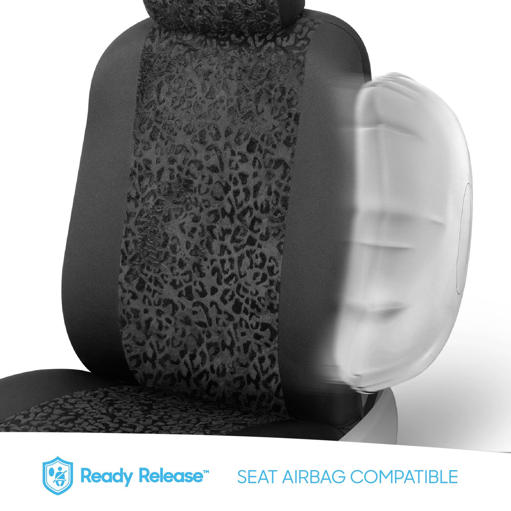 BDK Leopard front seat cover pair pack for two seats