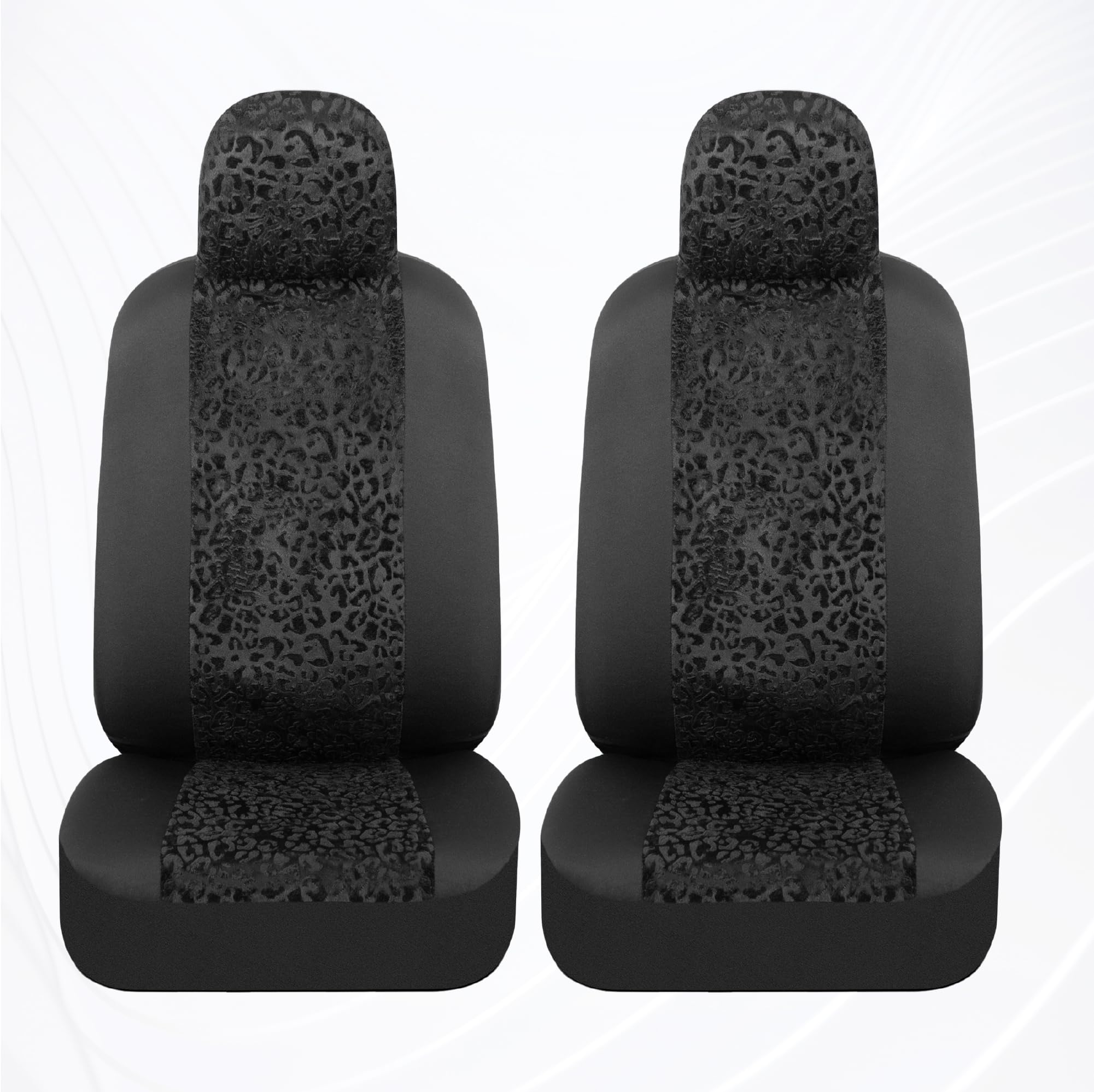 BDK Leopard headrest cover pair included with the kit