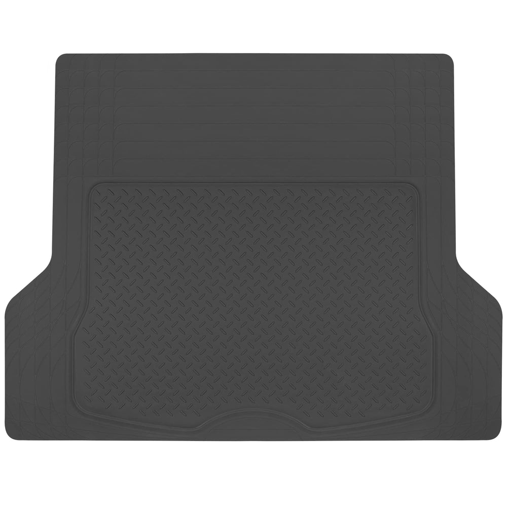 BDK heavy-duty cargo liner side view demonstrates trunk protection for any vehicle.