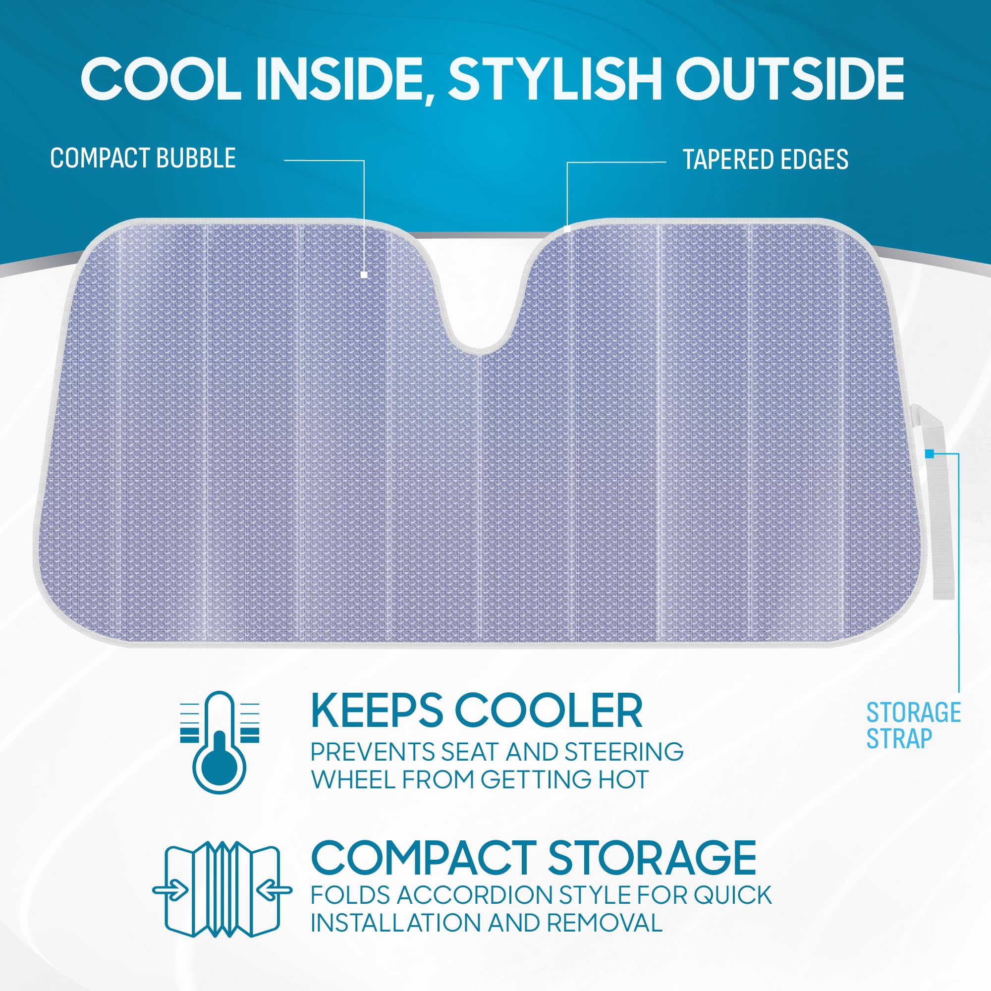 BDK Lavender Shine UV ray blocking feature protects dashboards and electronics