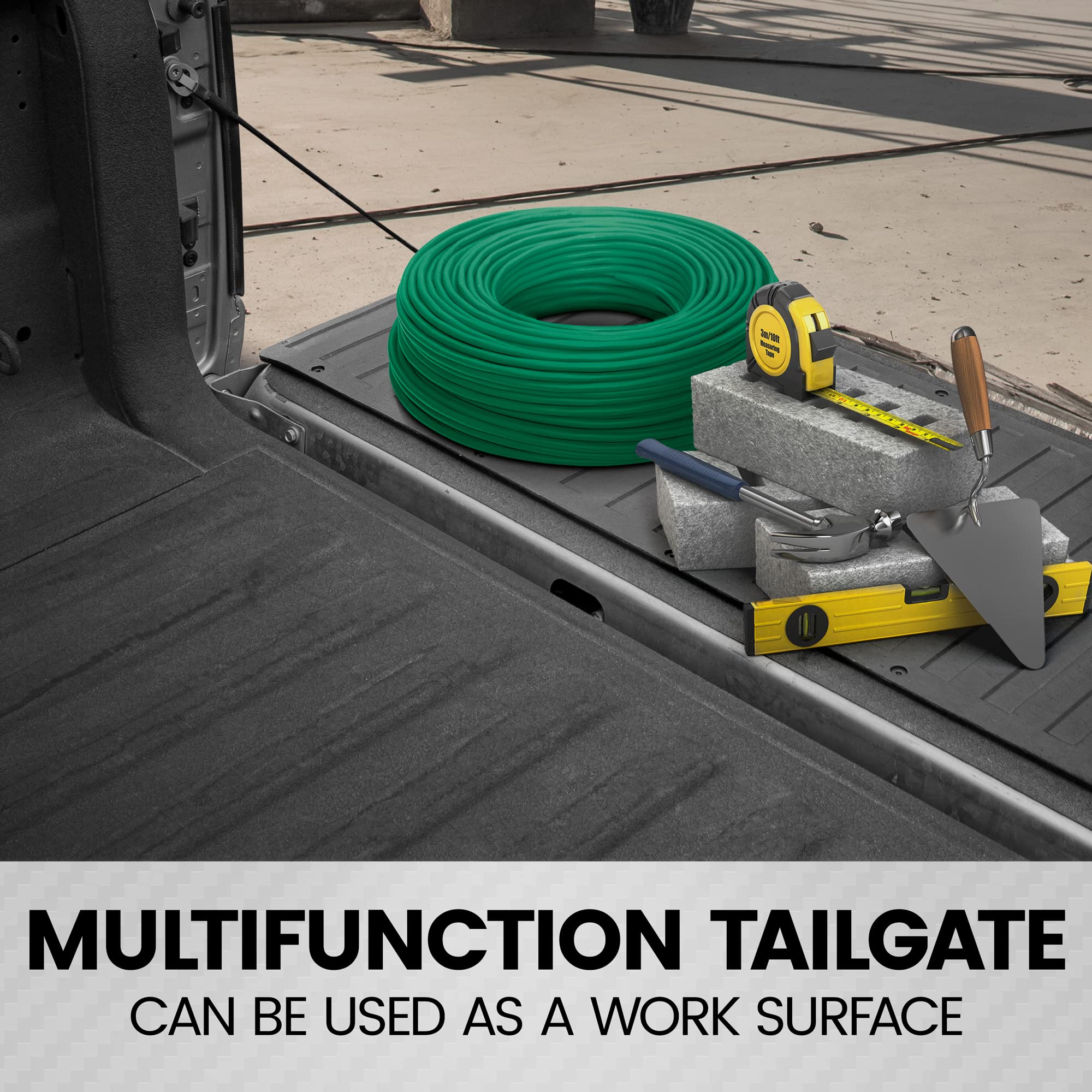 BDK MT-600A waterproof protection reduces spills and wear on tailgate.