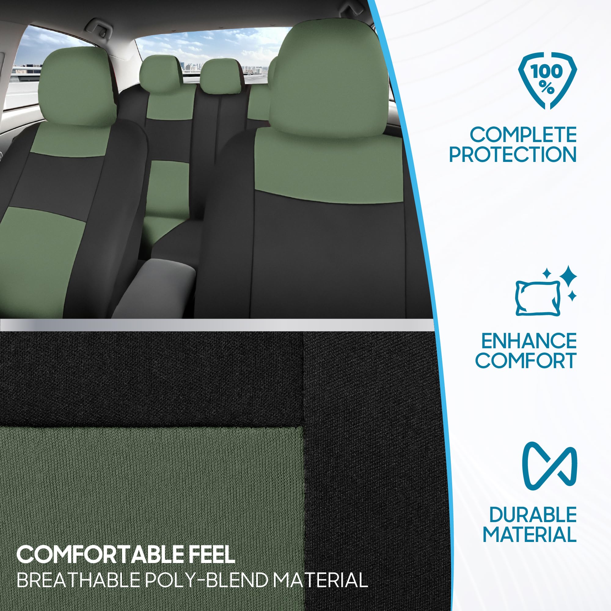 BDK PolyPro breathable material in green-on-black keeps you cool.