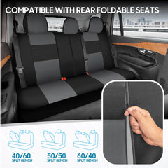 BDK PolyPro detailed stitching highlights the two-tone design for a modern car interior.