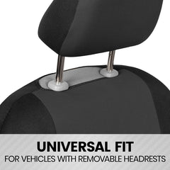 BDK PolyPro front seat cover with straps and backing enables quick, tool-free installation.