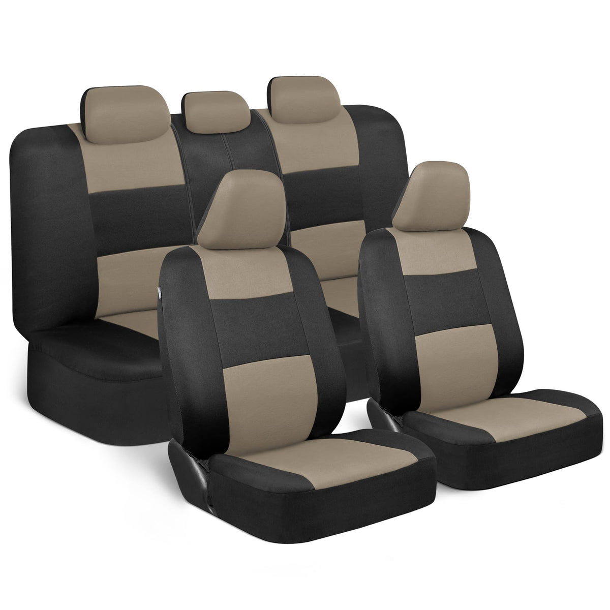 BDK PolyPro front seat cover in light beige shields against wear while elevating style.