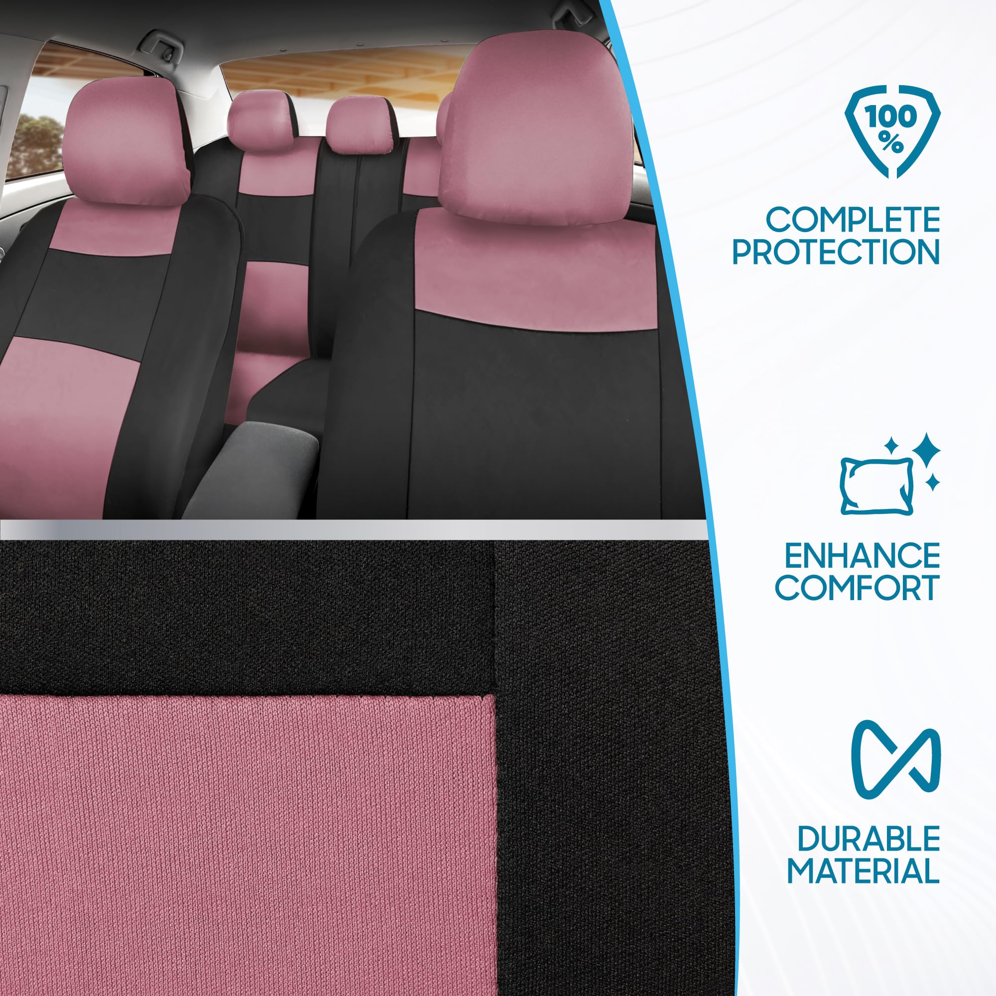 BDK PolyPro pink on black stitching detail highlights two-tone design.