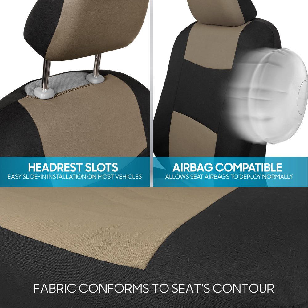 BDK PolyPro two-tone stitching design in beige on black adds modern style