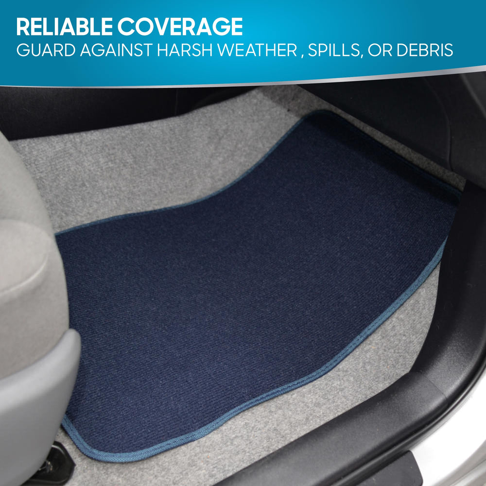 BDK Premium Blue car mats full-set showcase suitable for multiple vehicle types.