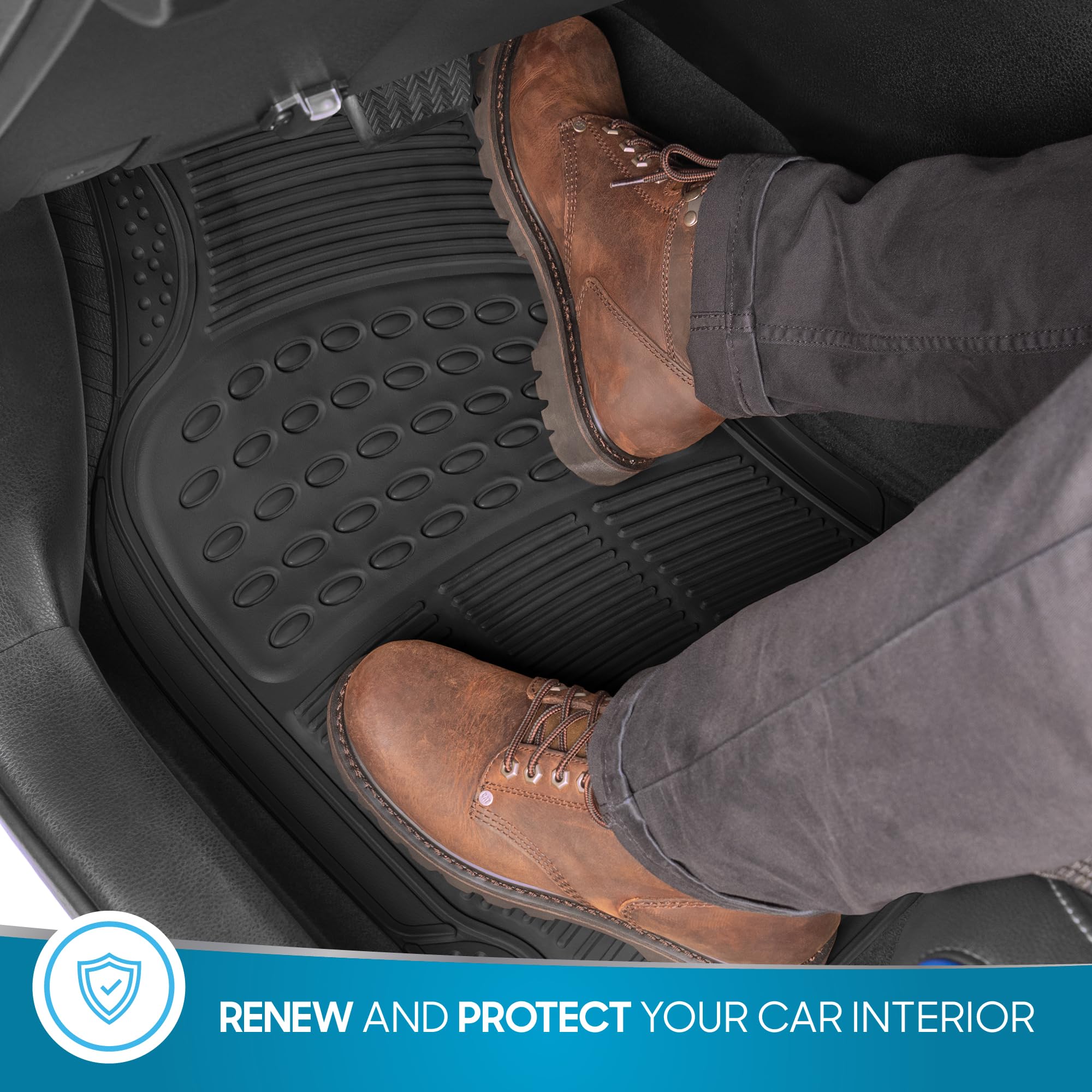 BDK ProLiner rear mat offers full-vehicle protection against mud and dirt