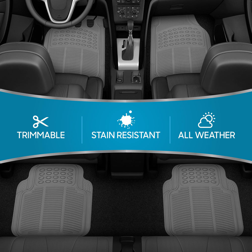 BDK ProLiner rear mat coverage guards rear seating area from mud and dirt.