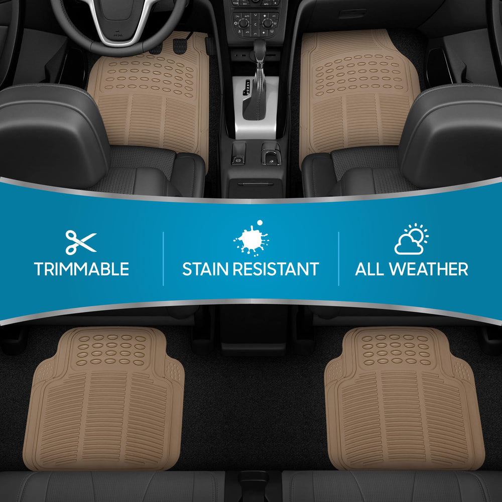 BDK ProLiner rear mats shield the rear footwell from mud and water.