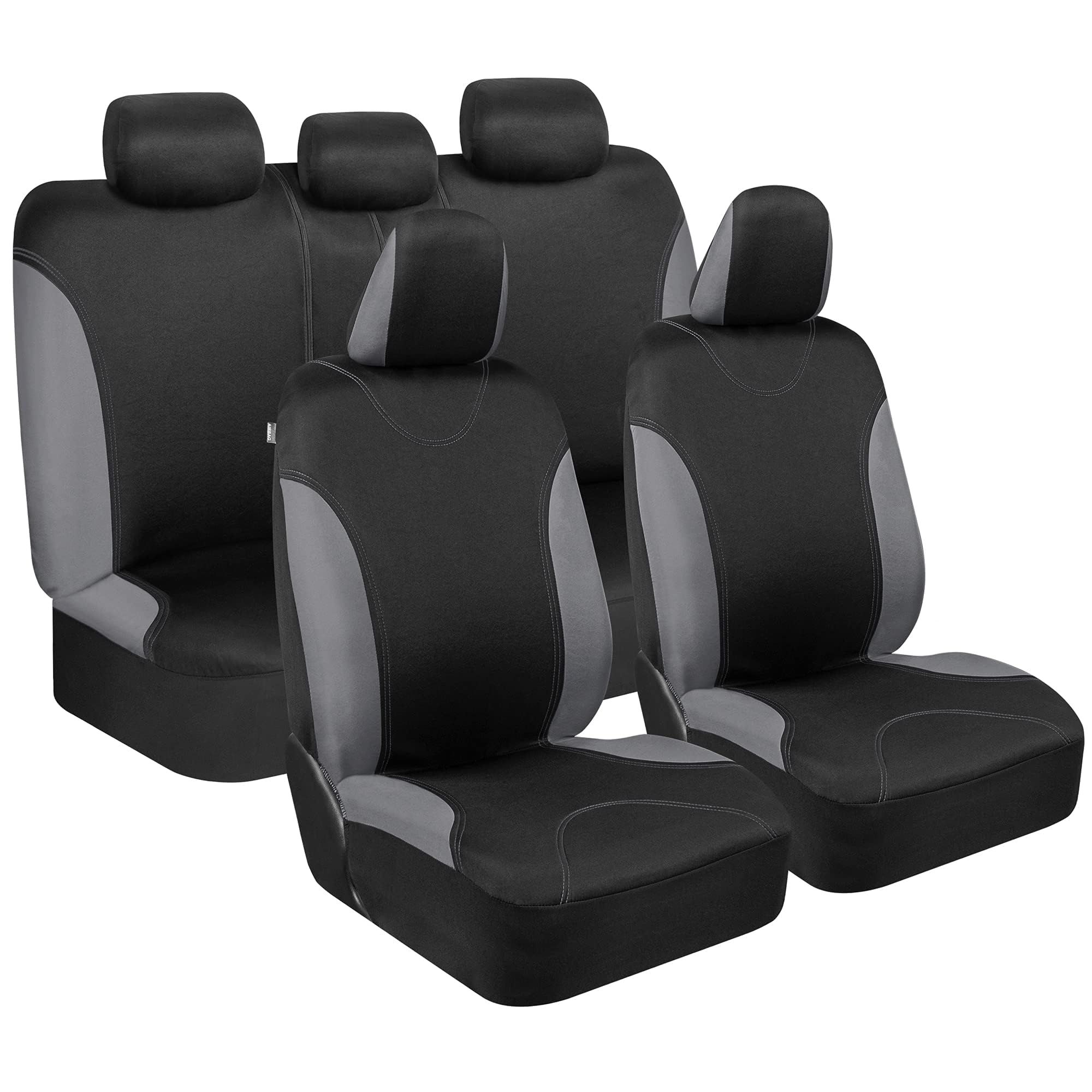 BDK Ultrasleek gray front seat cover enhances interior style.