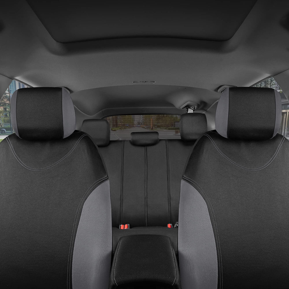 BDK Ultrasleek gray headrest covers elevate cabin aesthetics.