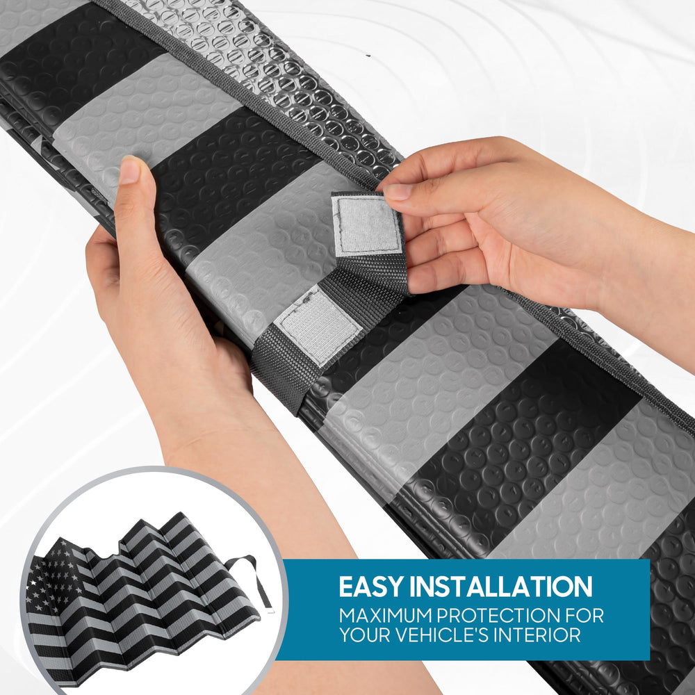 BDK USA easy install no tools setup for quick sun protection.