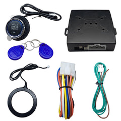 BDZMC car push start button kit ready for quick ignition in modern dashboards.
