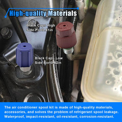 BDZMC sealing covers included for durable A/C valve sealing