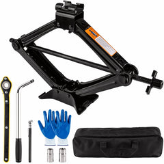 Beaiguna 2t scissor jack lifts a car for a rapid tire change