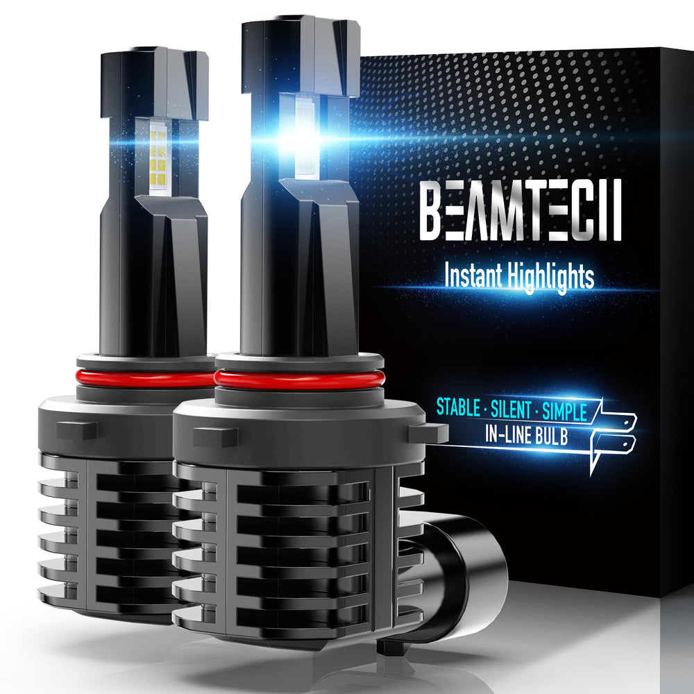 BeamTech 9005 fog light bulb, fanless design for quieter driving and stable performance