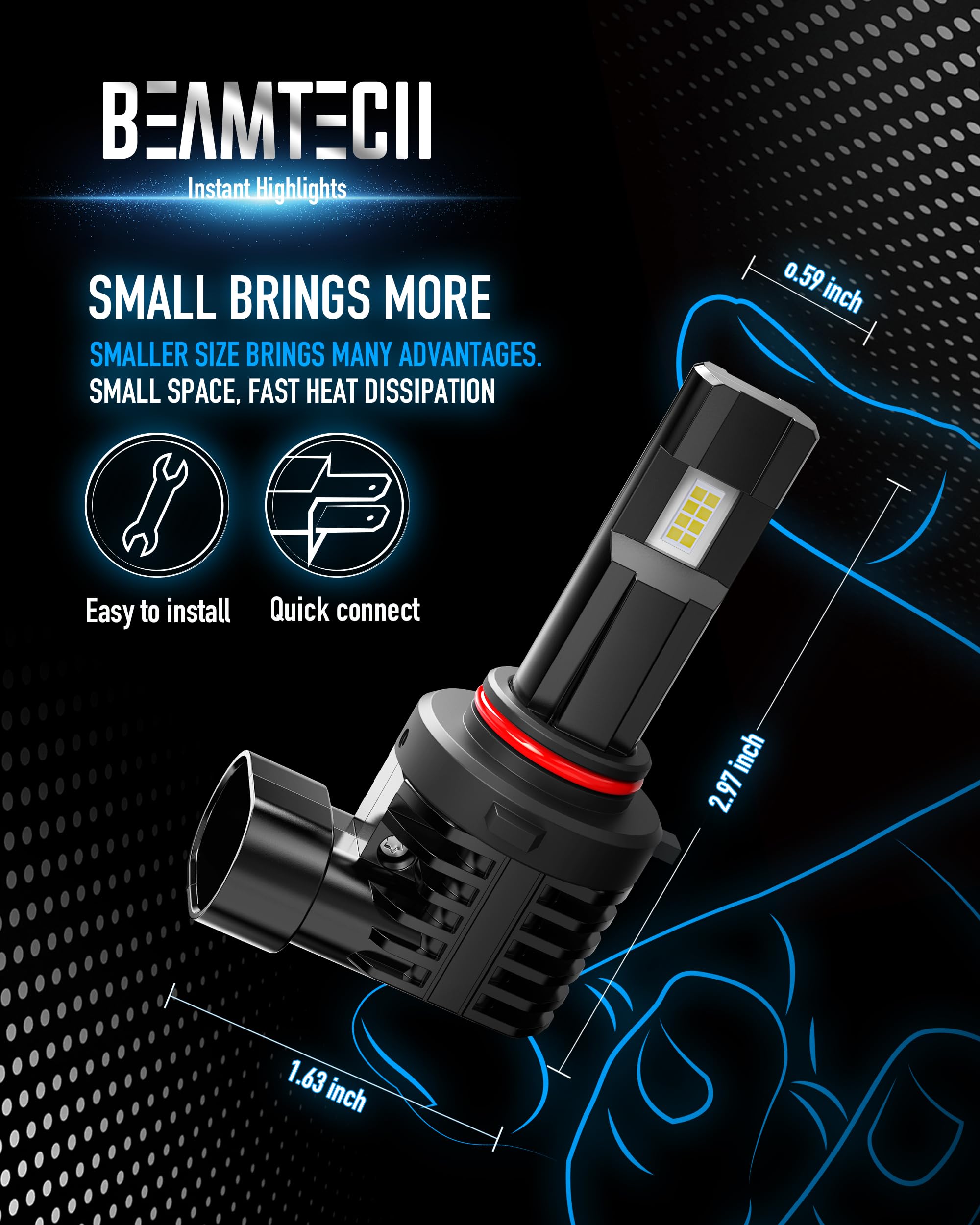 BeamTech adapter for flicker prevention on sensitive vehicle systems
