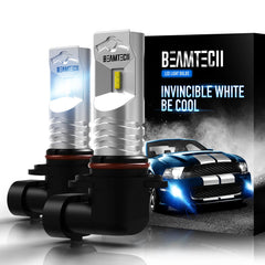 BEAMTECH H10 fog light bulb with 6500K xenon white for clear night visibility