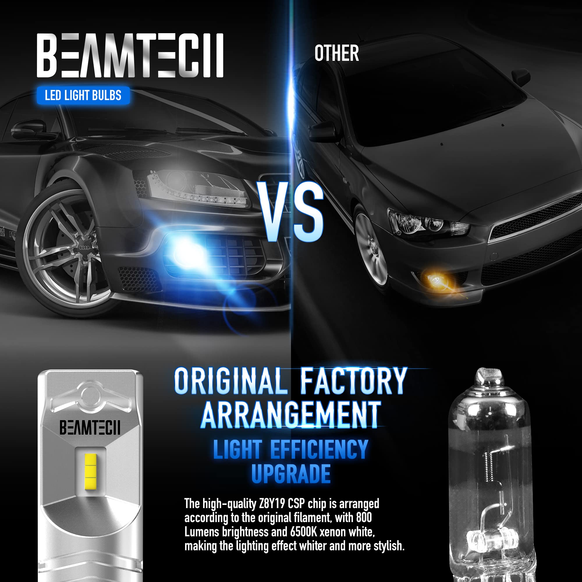 BEAMTECH H10 30W output provides bright beam with efficient power use