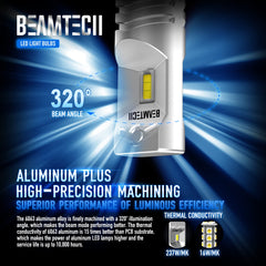 BEAMTECH H10 aluminum heat sink reduces heat for consistent brightness