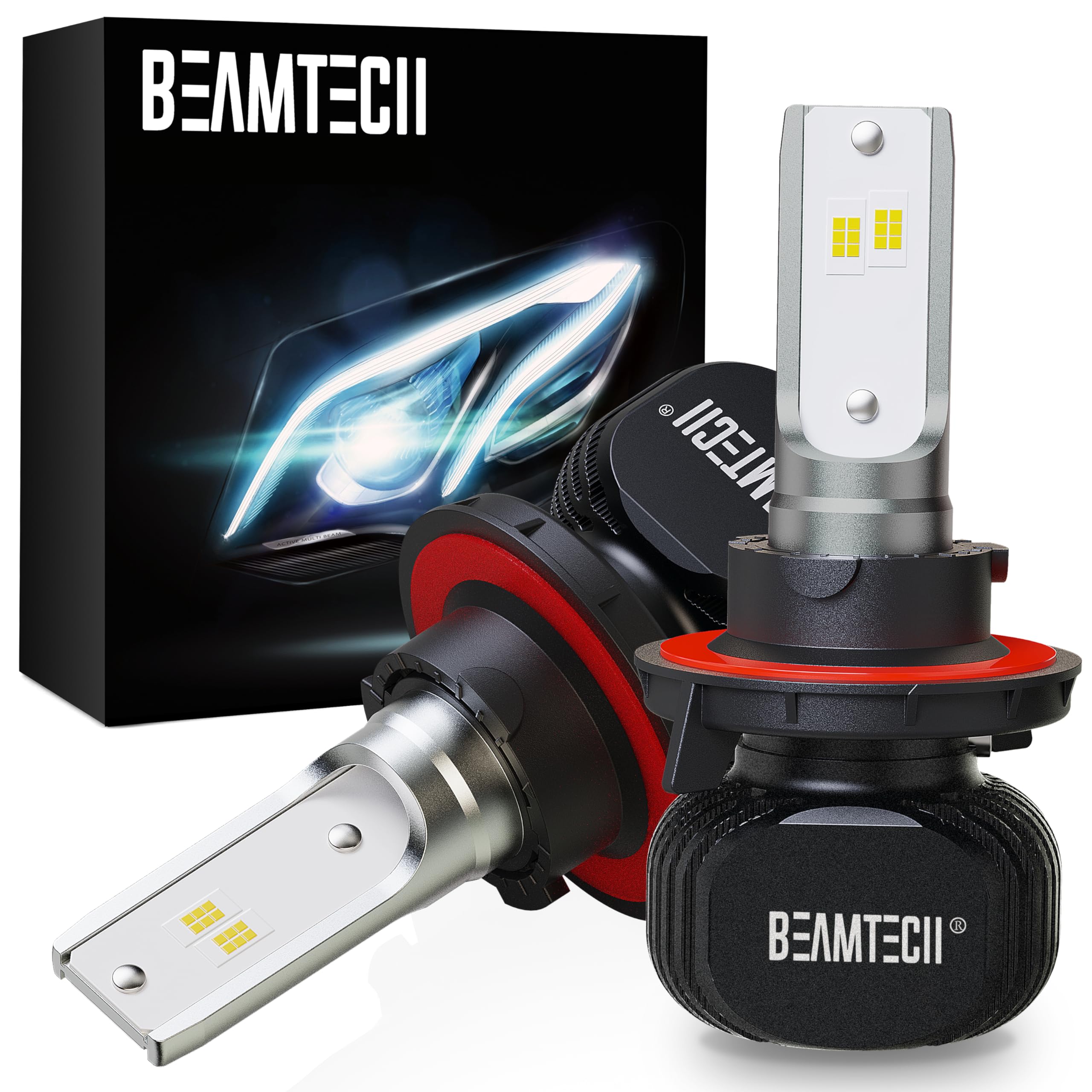 BEAMTECH H13 bulbs deliver 300% brighter illumination for safer off-road driving.