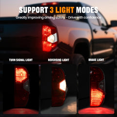BeamTrack clear lens taillight improves rear visibility in all weather