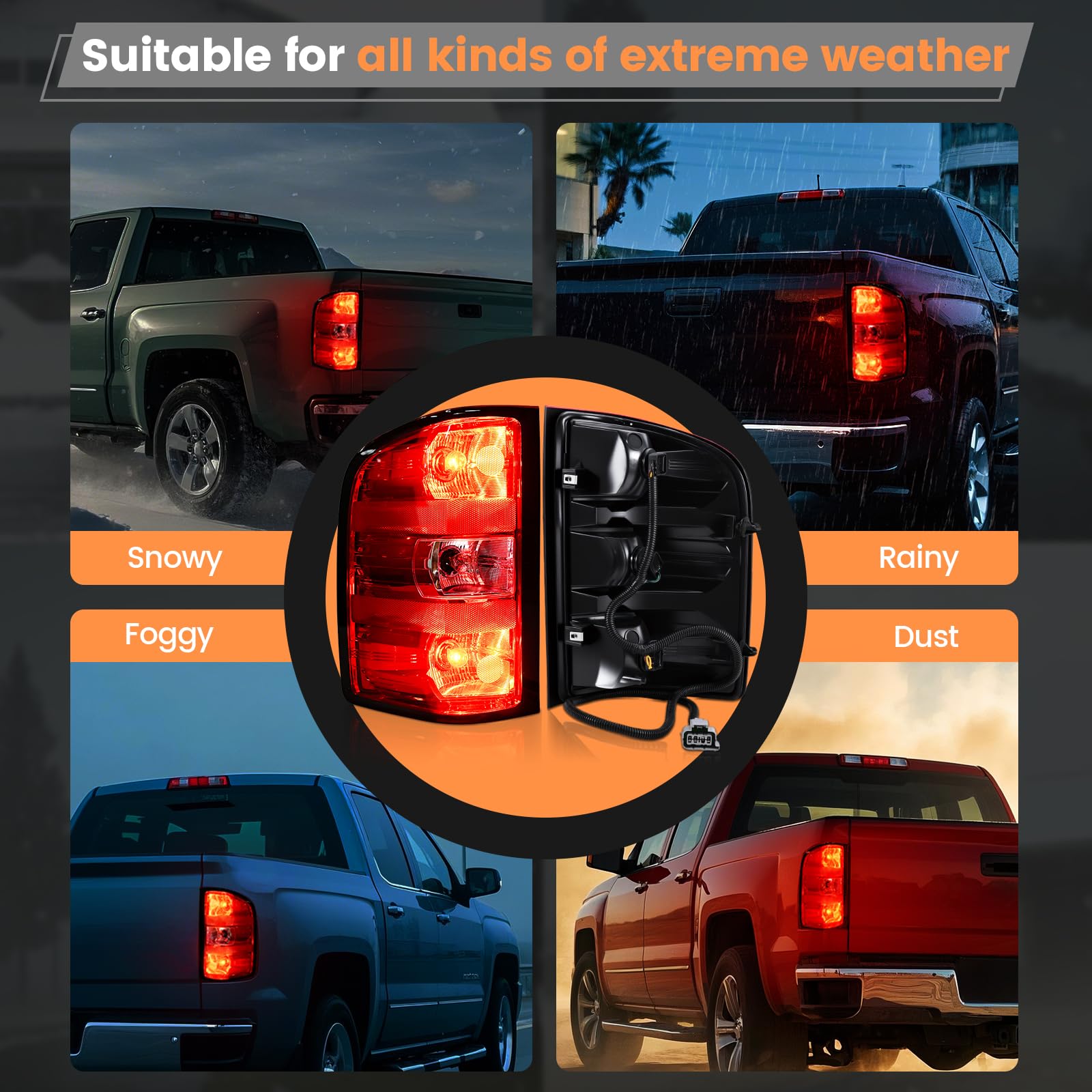 BeamTrack durable, weather-ready tail light for Silverado