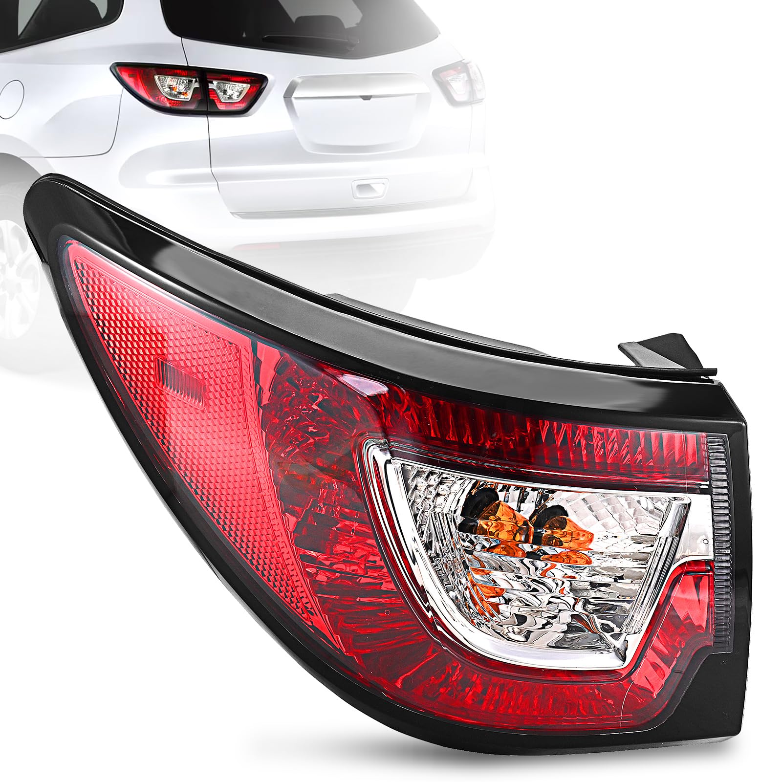 BeamTrack left tail light for Chevy Traverse improves rain visibility