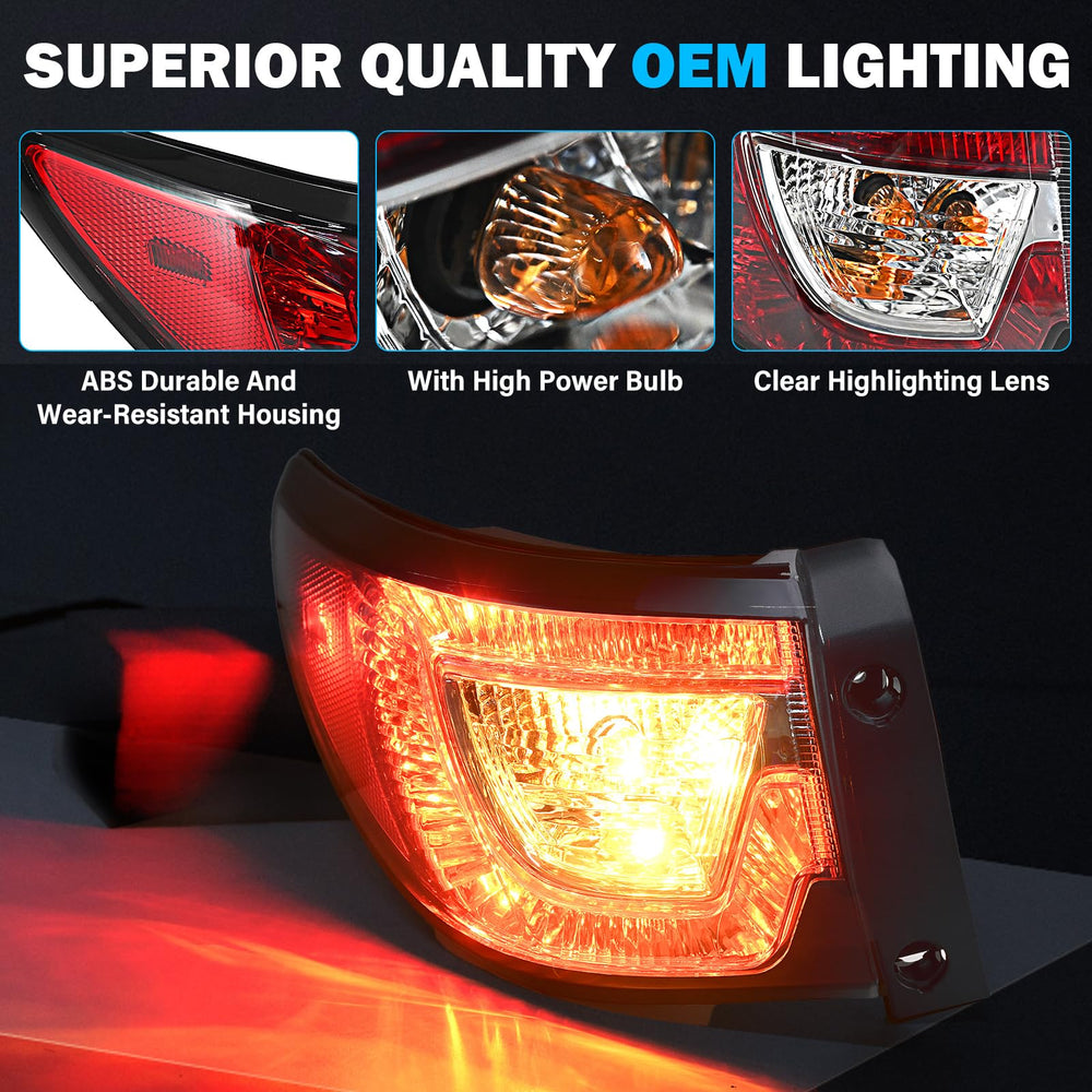 BeamTrack tail light assembly with brake and turn signals for Traverse