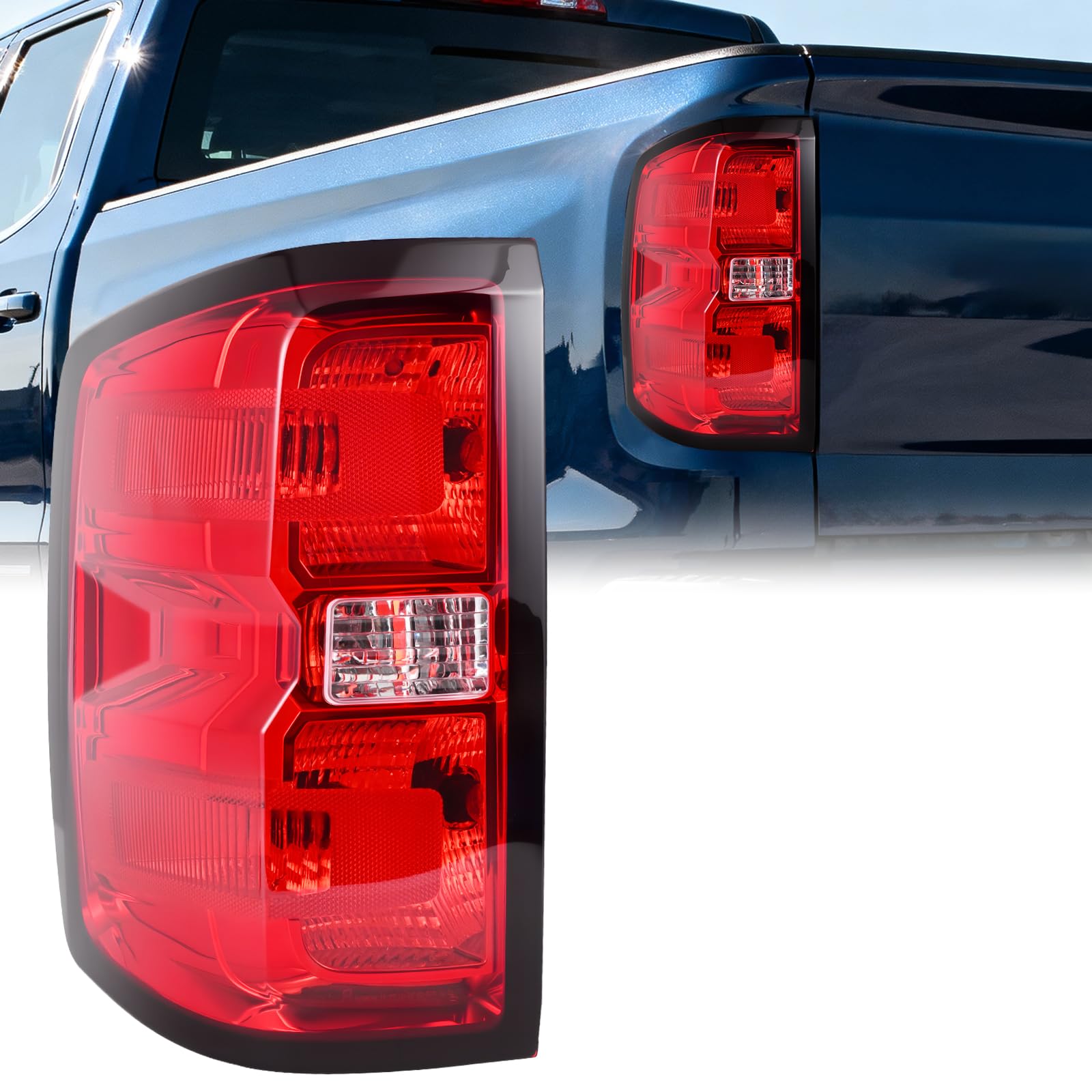 BeamTrack tail light assembly for Silverado left driver side enhances nighttime visibility.