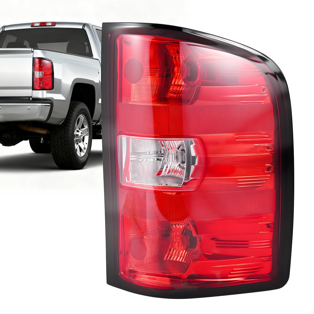 BeamTrack tail light assembly on the right passenger side showing precise Silverado fitment.