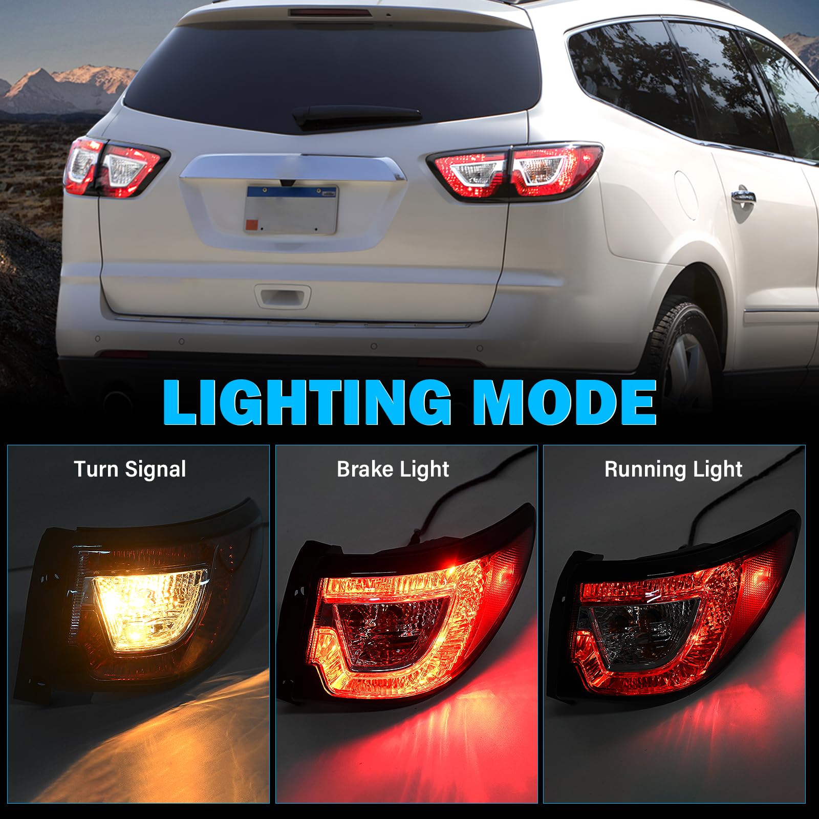 BeamTrack tail light displaying brake signals for safer stopping.
