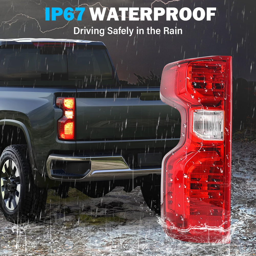 BeamTrack weatherproof housing withstands rain and snow for reliable nighttime visibility