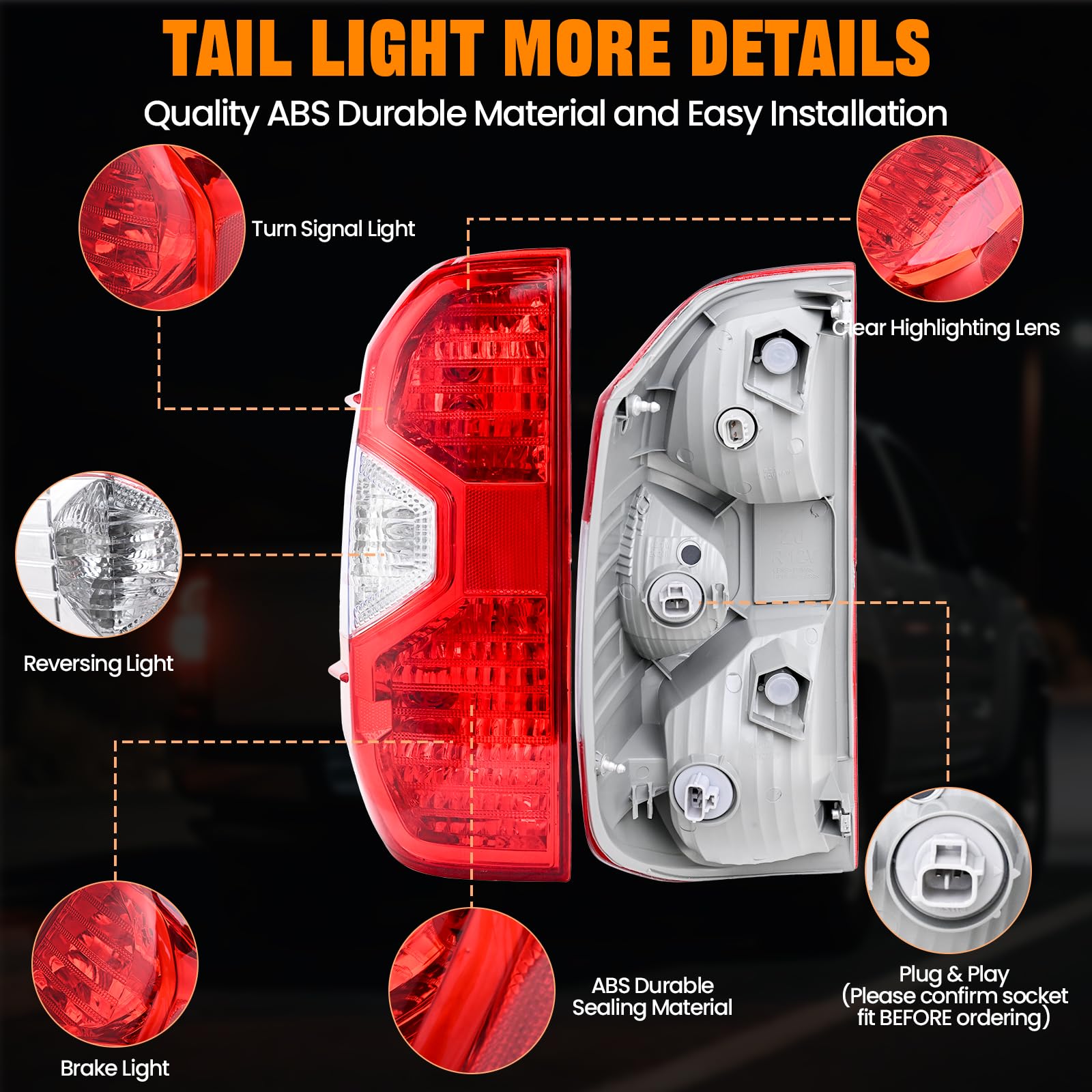 BeamTrack tail light brake signal emphasizes strong braking visibility