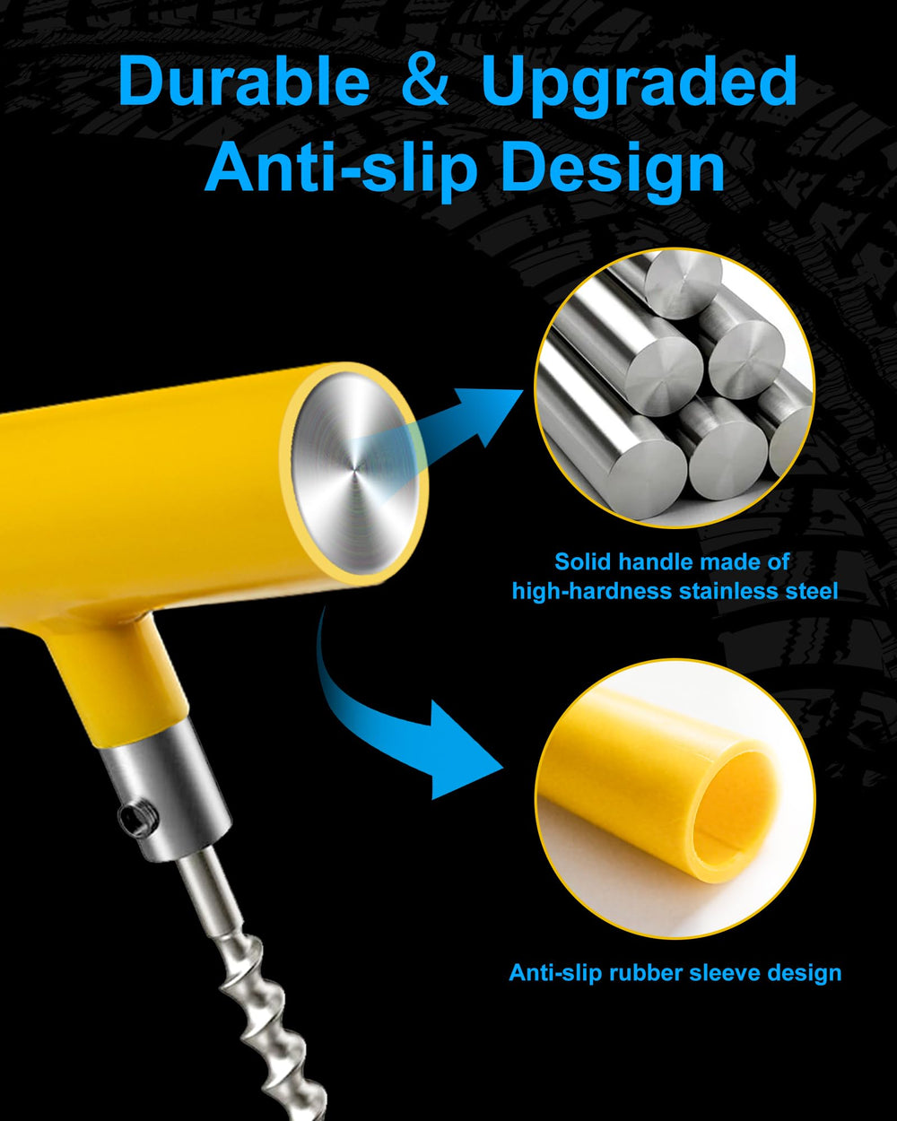 Beanewone T-handle probe tool with anti-slip grip for precise puncture repair