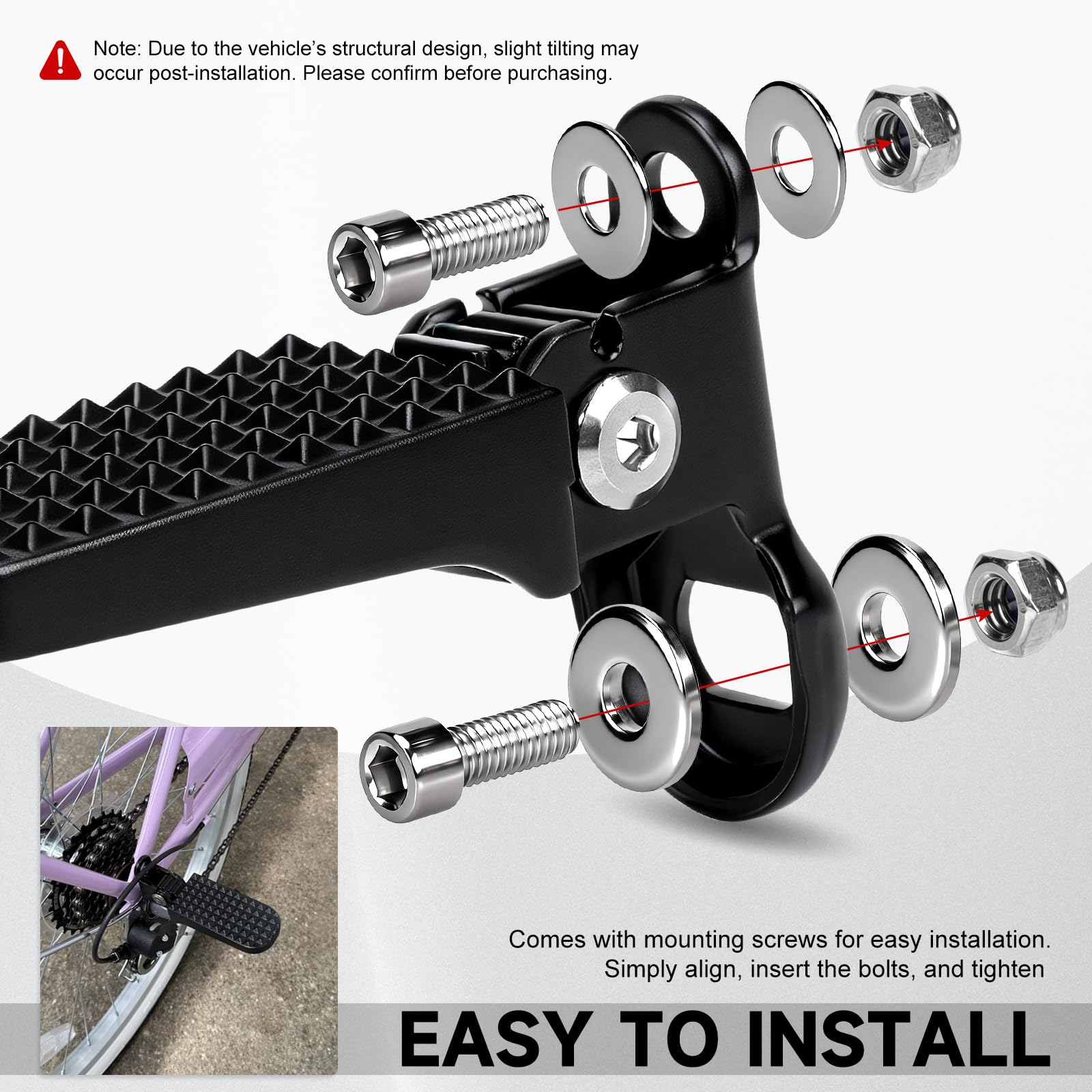 Bearolne anti-slip grooves detail for secure footing on wet or rough roads