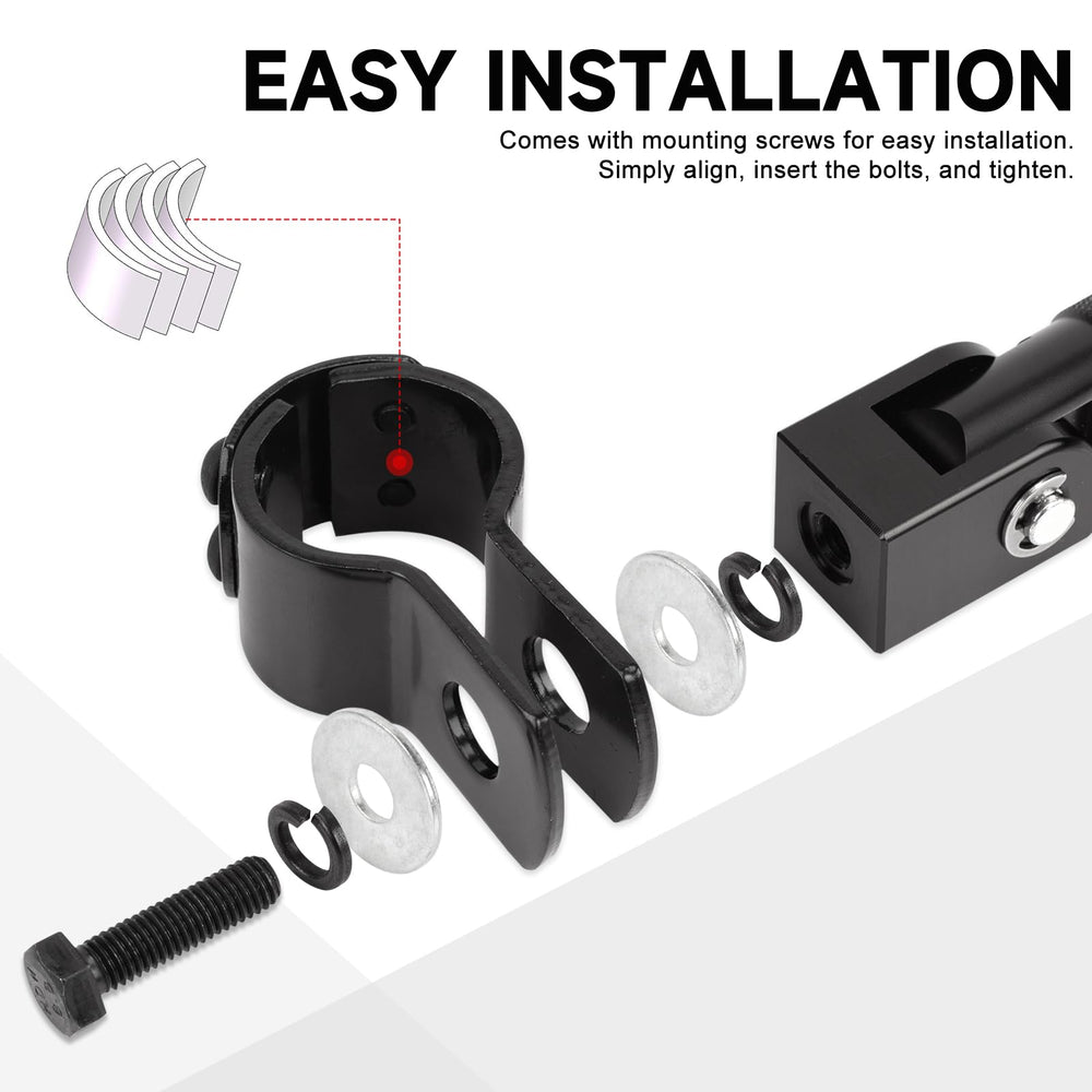 BEAROLNE M8 foot pegs come with clamps and gaskets for secure fit