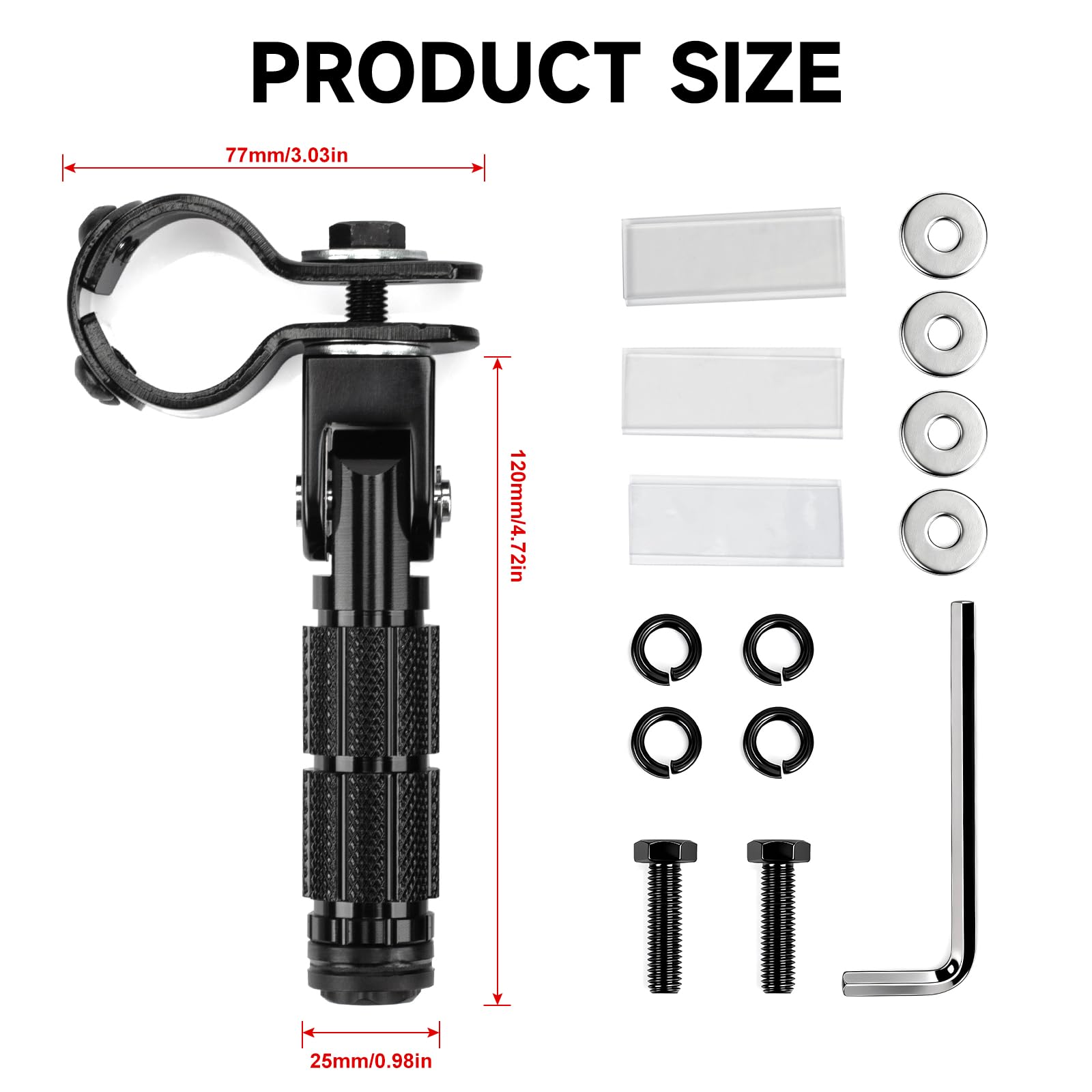 BEAROLNE M8 foot pegs suit motorcycles, ATVs, go-karts for rugged use