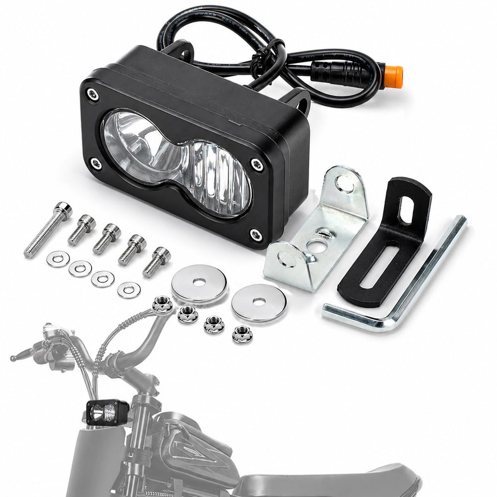 Bearolne LED headlight plug-and-play installation for Ridstar Q20.
