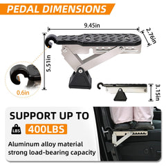 BEASYE Car Door Step adjustable-angle helps you reach roofs safely.