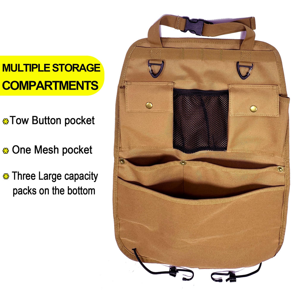BEATUNEE dispenser pocket keeps trash bags organized while driving
