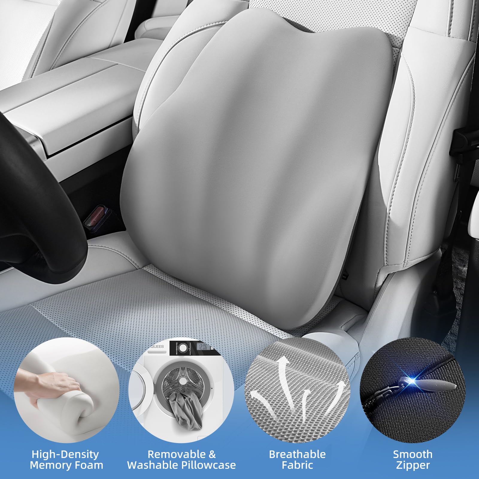 BEBAS washable cover stays cool and fresh during trips.