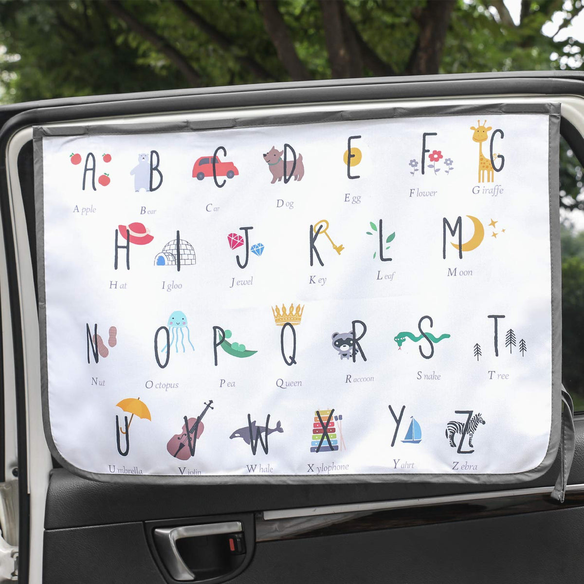 bebedeco magnetic sun shade on side window for quick sun protection