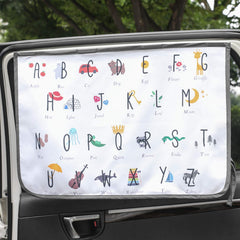 bebedeco magnetic sun shade on side window for quick sun protection