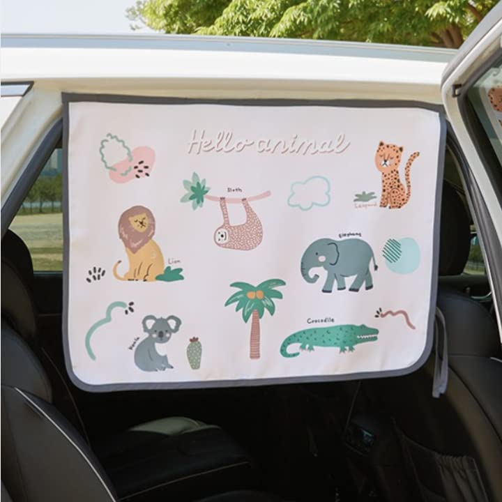 Bebedeco sun shade curtain blocks up to 95% of harmful rays for visibility protection.