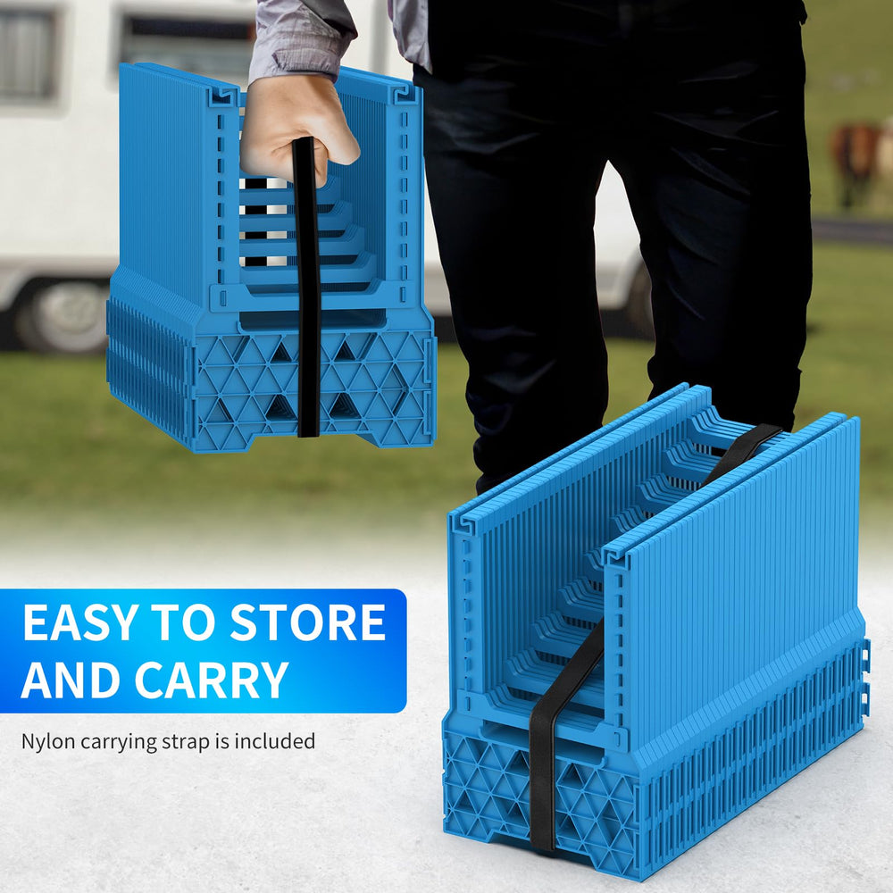 BEBOBLY RV Sewer Hose Support sturdy plastic construction resists rust outdoors