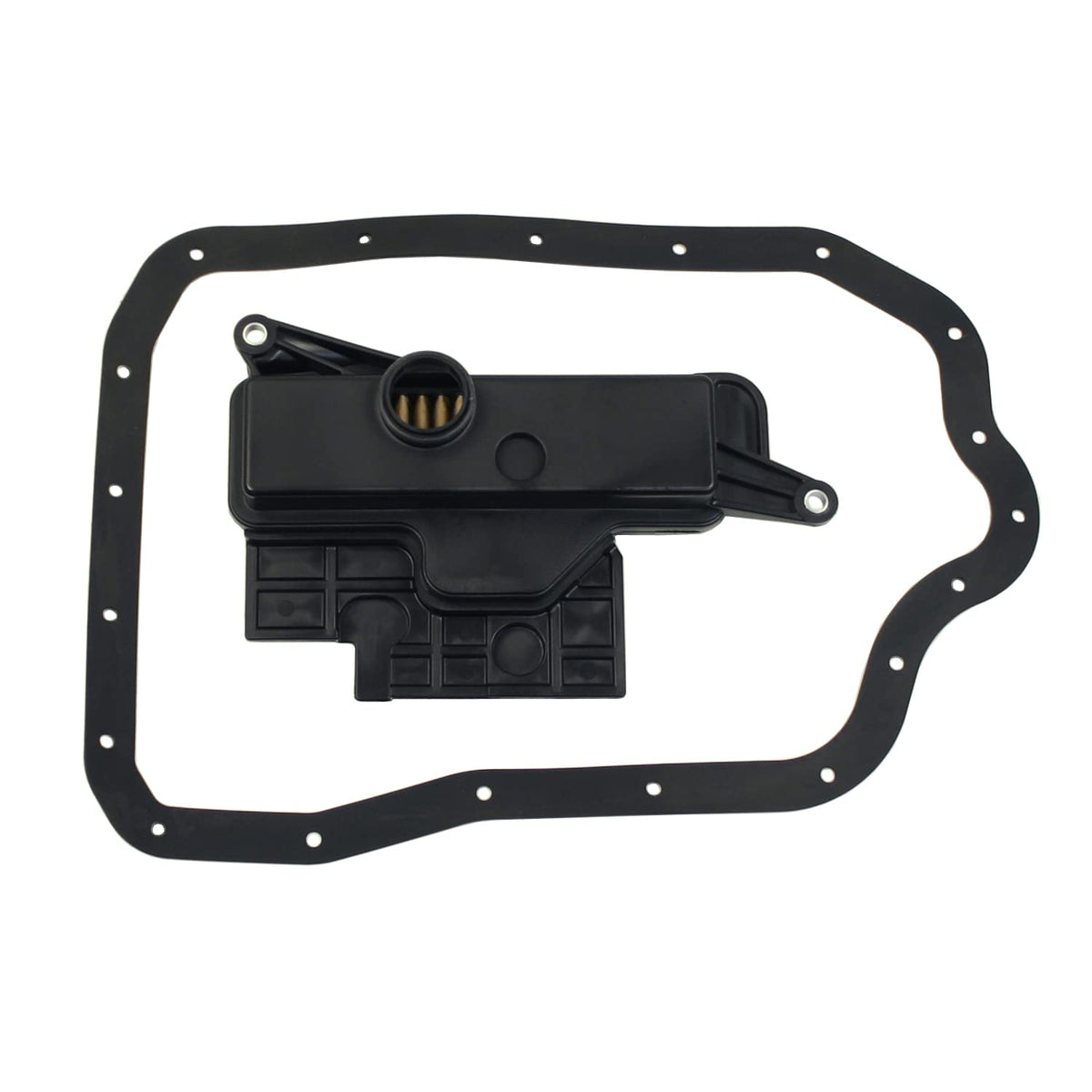 Beck/Arnley 044-0398 transmission filter kit, top view, ensures proper fit.