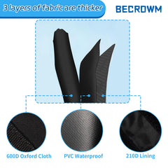 BECROWM suction cup door cover keeps dogs secure and prevents window scratches.